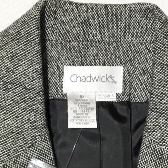 NWT Chadwick’s Size 10 Wool Blend Blazer Jacket Brand New! - Picture 4 of 6